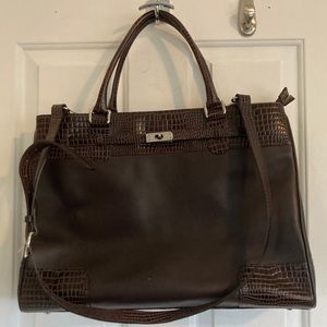 Large LEVENGER  Fine Leather Laptop Briefcase Business Bag